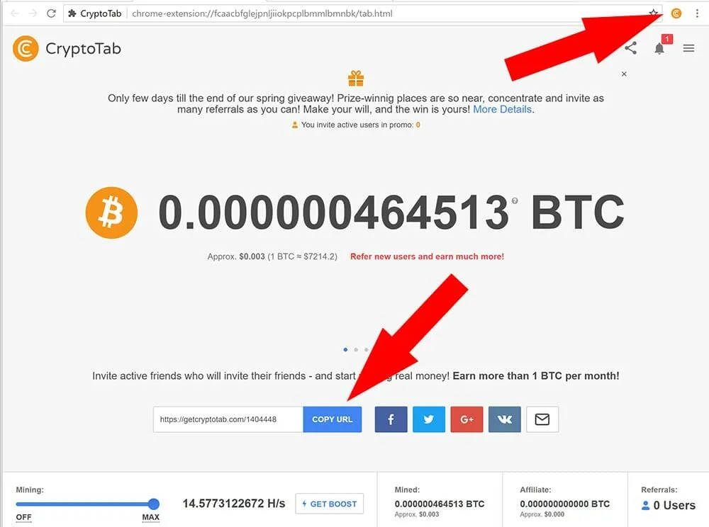 guadagnare bitcoin da browser cryptotab