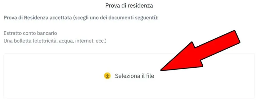 prova residenza documenti