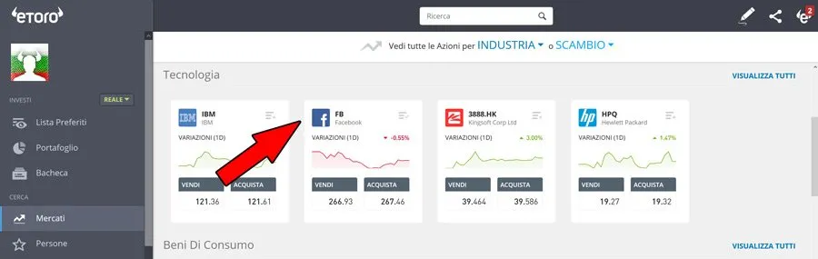 come funziona comprare azioni piattaforma etoro