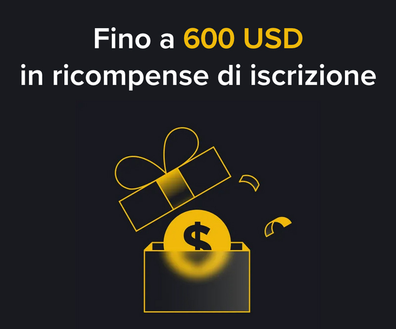 binance promo ricompense iscrizione 600 usdc