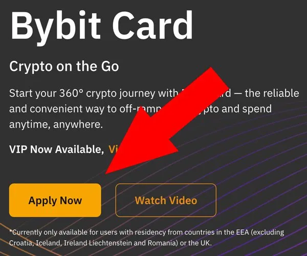 richiesta bybit card