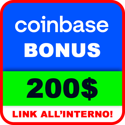coinbase bonus benvenuto