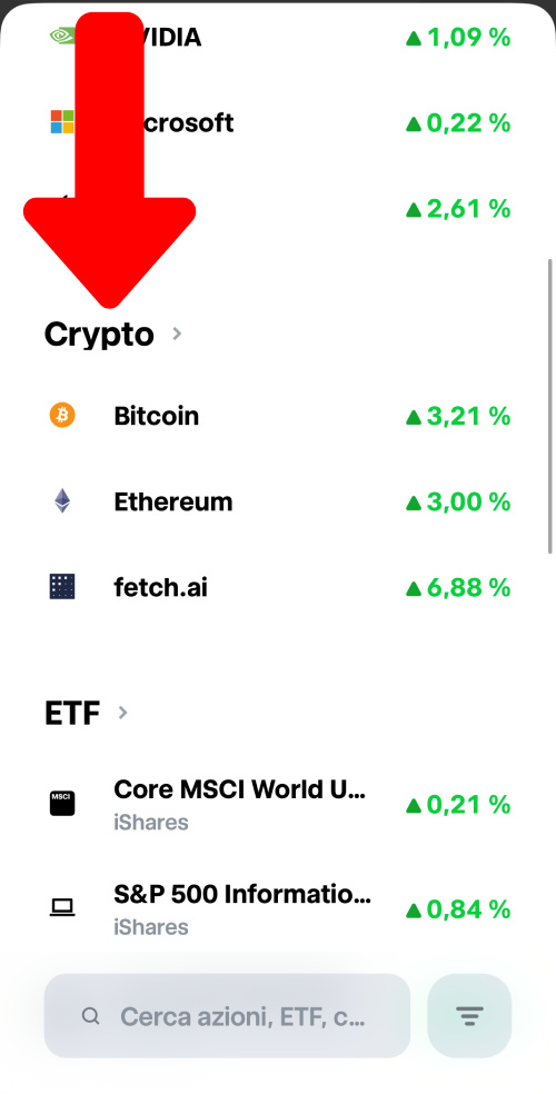 sezione quali criptovalute trade republic