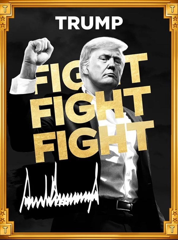 foto icona trump coin ufficiale