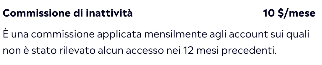 Commissione di inattività