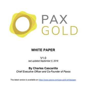 pax gold paxg white paper
