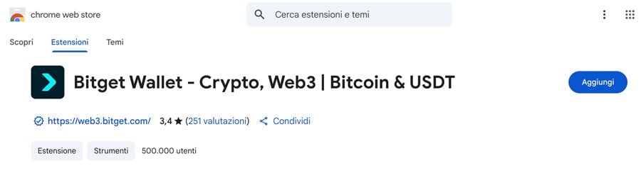 bitget wallet chrome extension ufficiale