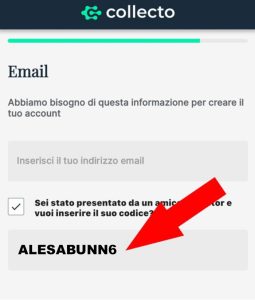 collecto codice collector bonus