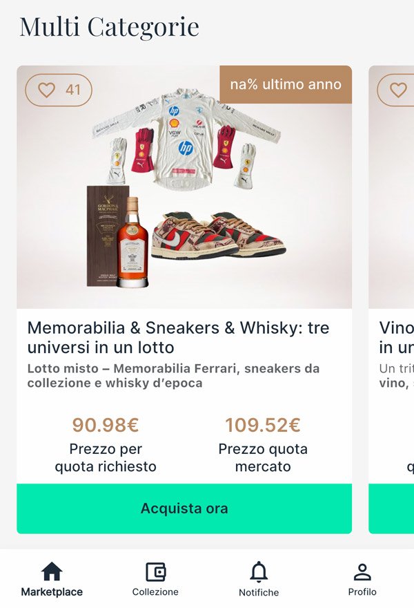 collecto marketplace prodotti beni