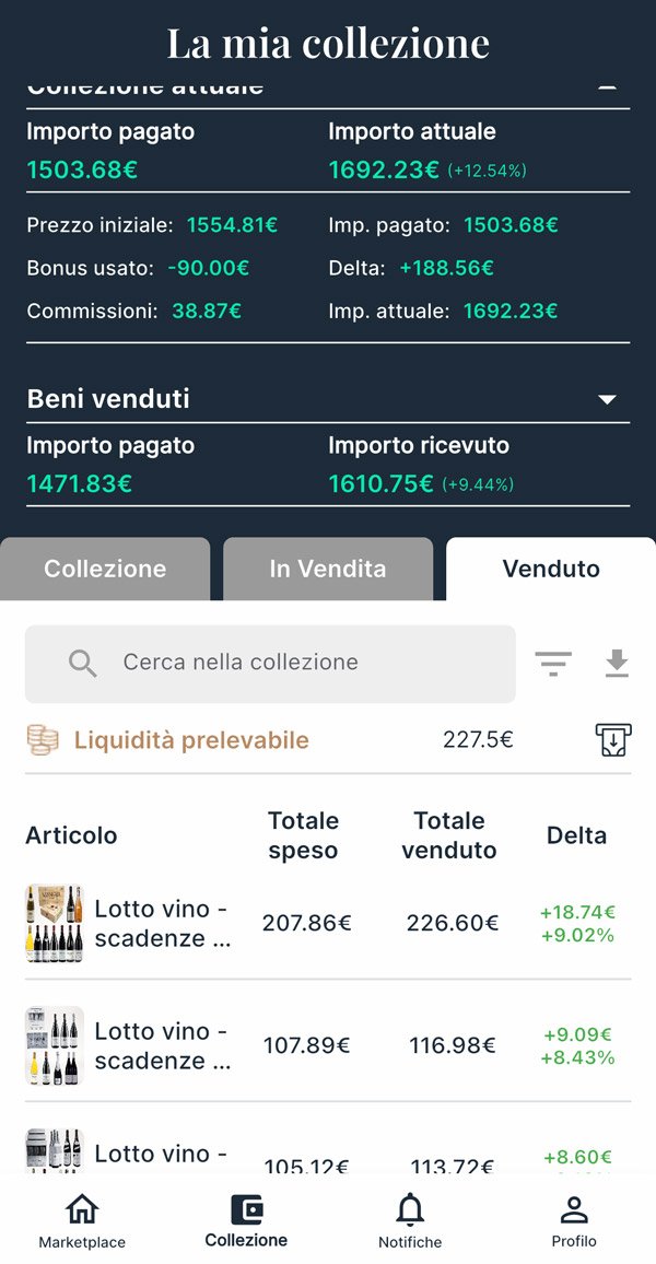 collezione collecto app guadagni