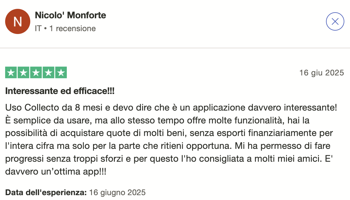 recensioni positive trustpilot
