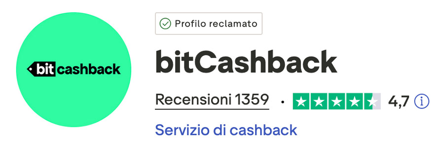 recensioni bitcashback trustpilot