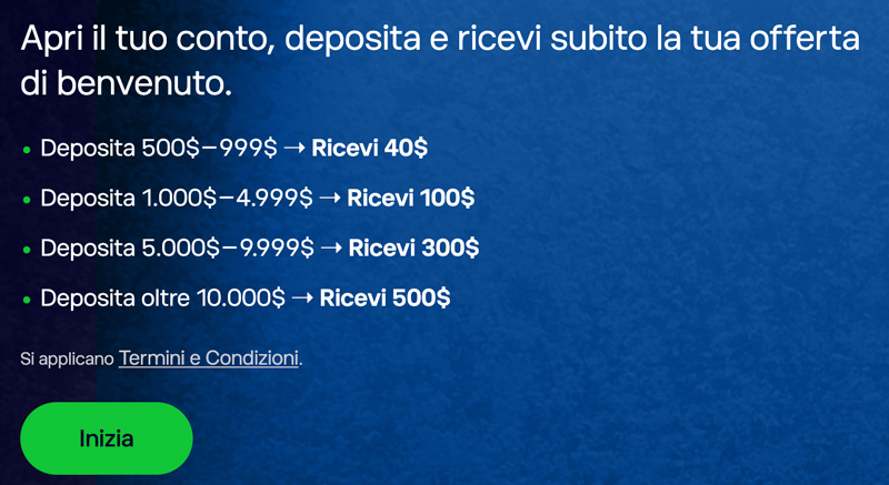 promo 500$ bonus etoro deposito nuovi iscritti