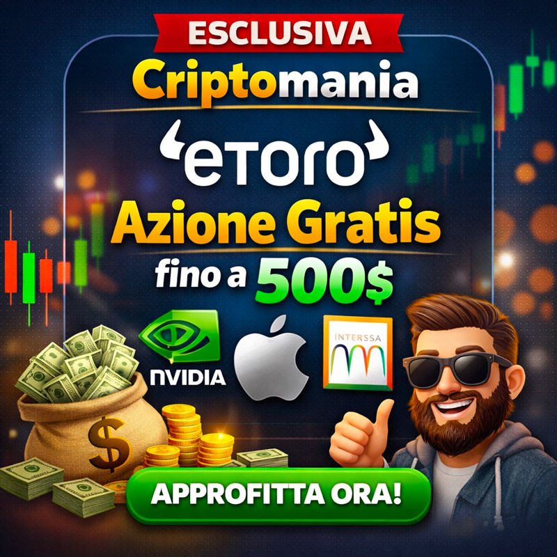 eToro Bonus Benvenuto 500$ Per I Nuovi Clienti