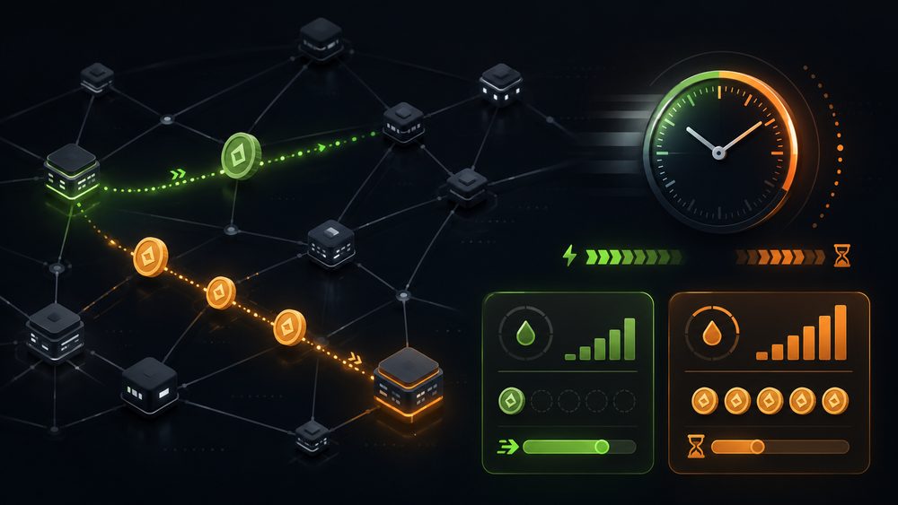 Commissioni e tempi di trasferimento crypto sulle reti