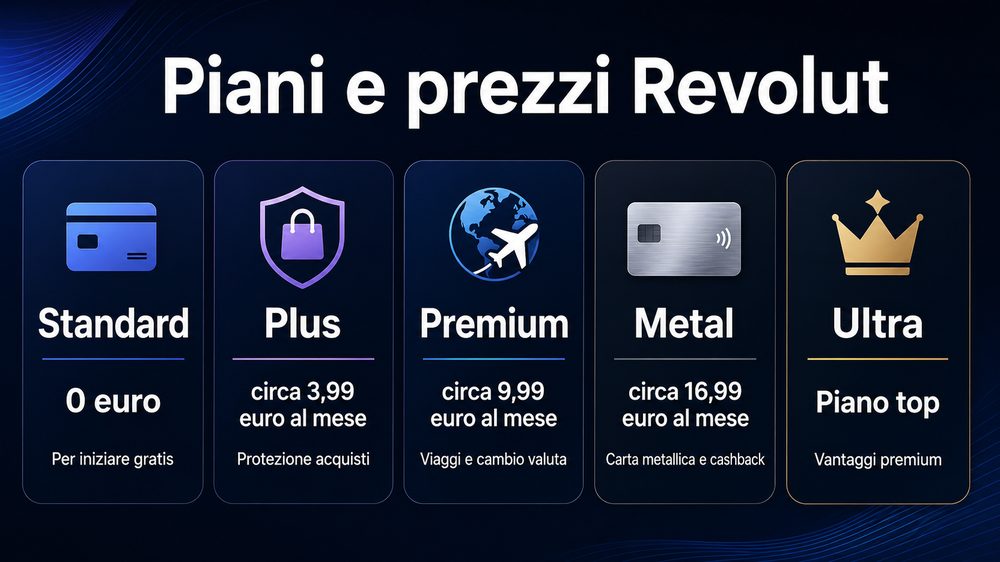 revolut piani prezzi
