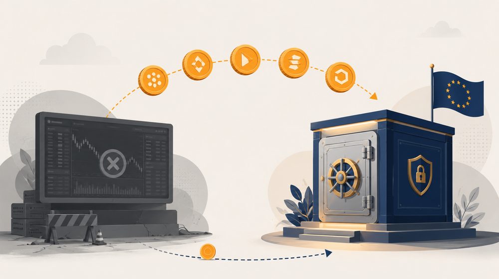 Trasferire crypto su exchange MiCA